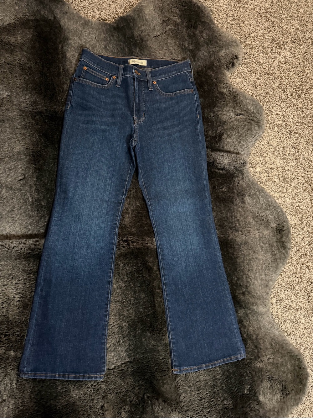 Madewell Dark Blue Flare Jeans